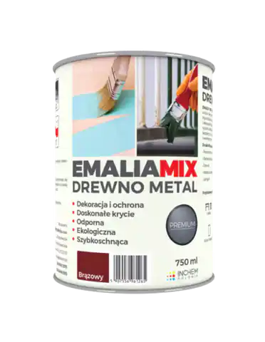 ⁨Emalia MIX Drewno Metal 750ML BRĄZOWY⁩ w sklepie Wasserman.eu