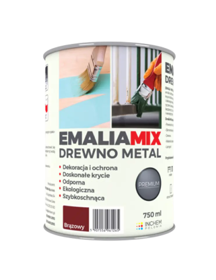 ⁨Emalia MIX Drewno Metal 750ML BRĄZOWY⁩ w sklepie Wasserman.eu