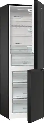 ⁨Gorenje NRK6192ABK4 fridge-freezer Freestanding 302 L E Black⁩ at Wasserman.eu