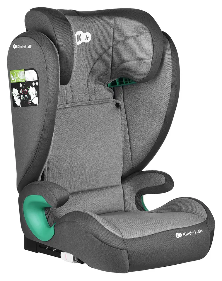Kinderkraft Fotel Jr Fix2 i-Size 1-1,5m Rocket Grey w sklepie Wasserman.eu