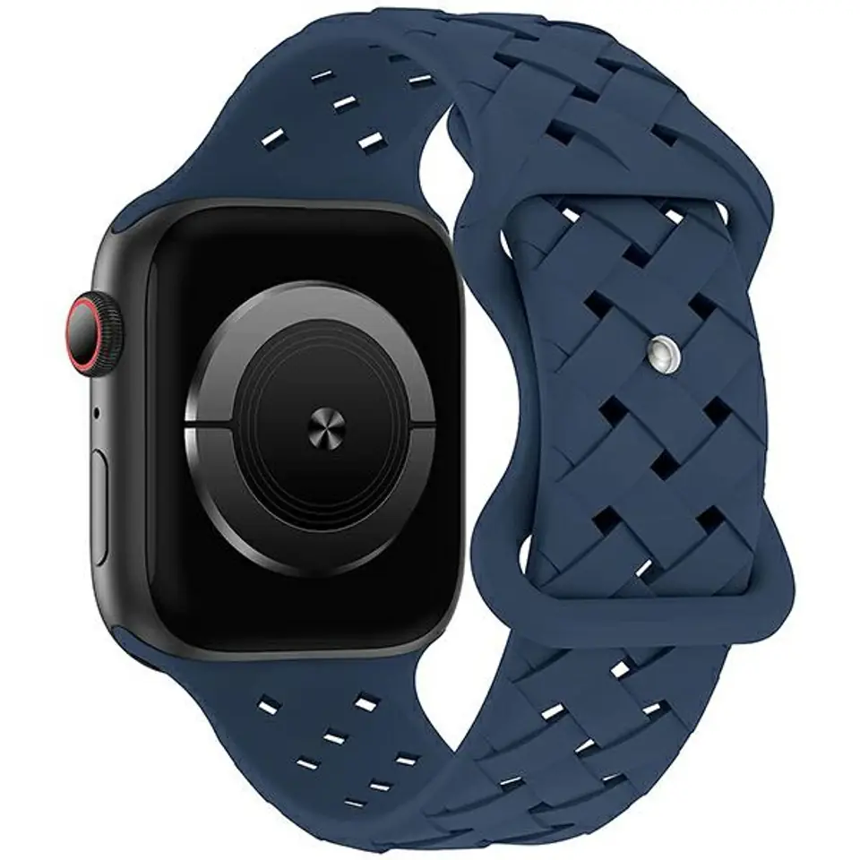 ⁨Beline pasek Apple Watch Silicone Woven 38/40/41mm niebieski /deep blue box⁩ w sklepie Wasserman.eu