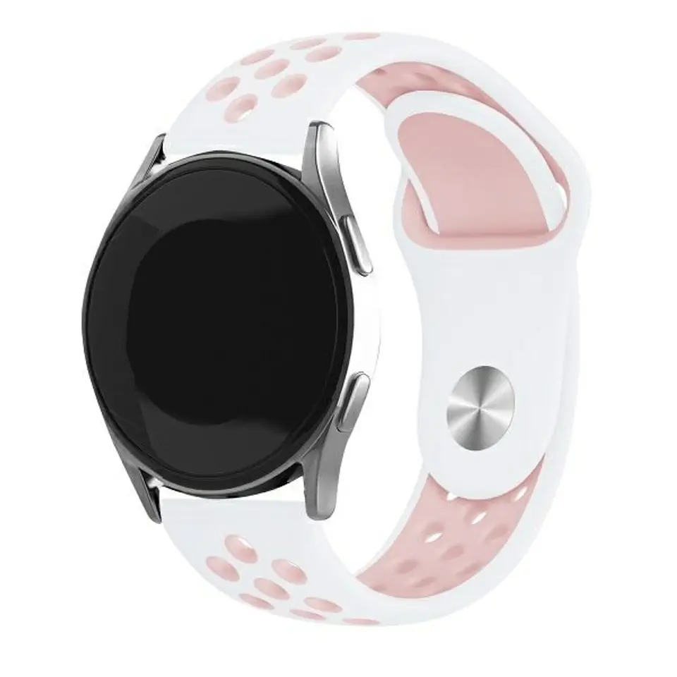 ⁨Beline pasek Watch 22mm Sport Silicone biało-różowy  white/pink box⁩ w sklepie Wasserman.eu