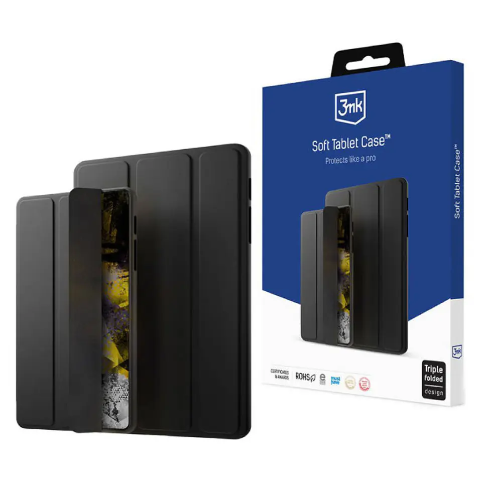 ⁨Etui SAMSUNG GALAXY TAB S9 3mk Soft Tablet Case czarne⁩ w sklepie Wasserman.eu