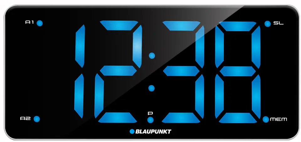 ⁨Blaupunkt CR15WH alarm clock Digital alarm clock Black,White⁩ at Wasserman.eu