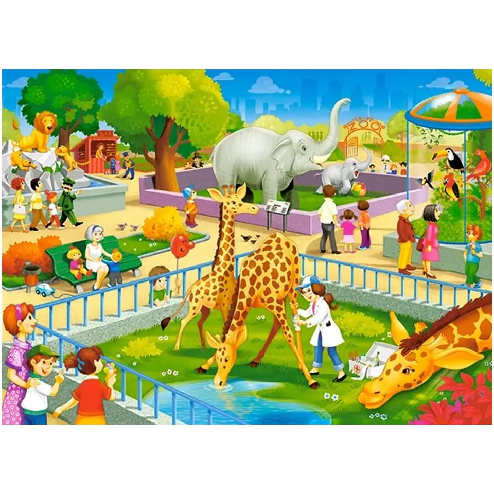 ⁨Puzzle układanka 60el. Zwierzęta safari zoo 5+ CASTORLAND⁩ w sklepie Wasserman.eu