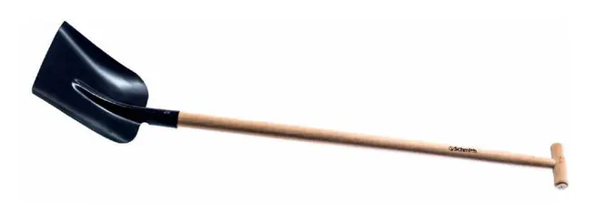 Sand shovel with wooden shaft TYPE T at Wasserman.eu