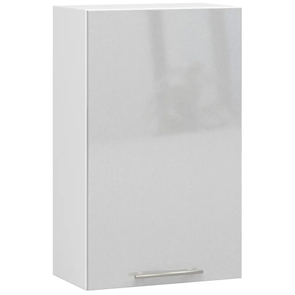 WISZĄCA SZAFKA KUCHENNA OLIWIA W 50cm BIAŁA-METALIK POŁYSK H720 w sklepie Wasserman.eu
