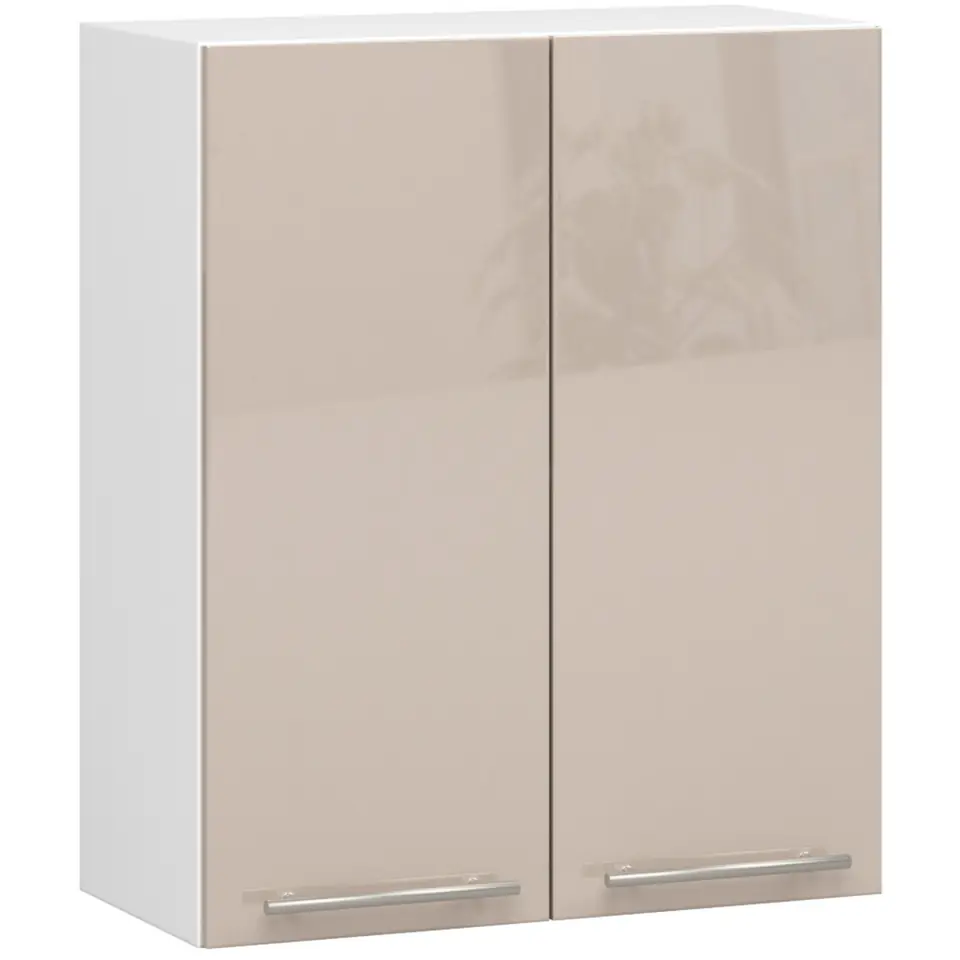 WISZĄCA SZAFKA KUCHENNA OLIWIA W 60cm BIAŁA-CAPPUCCINO POŁYSK H720 w sklepie Wasserman.eu