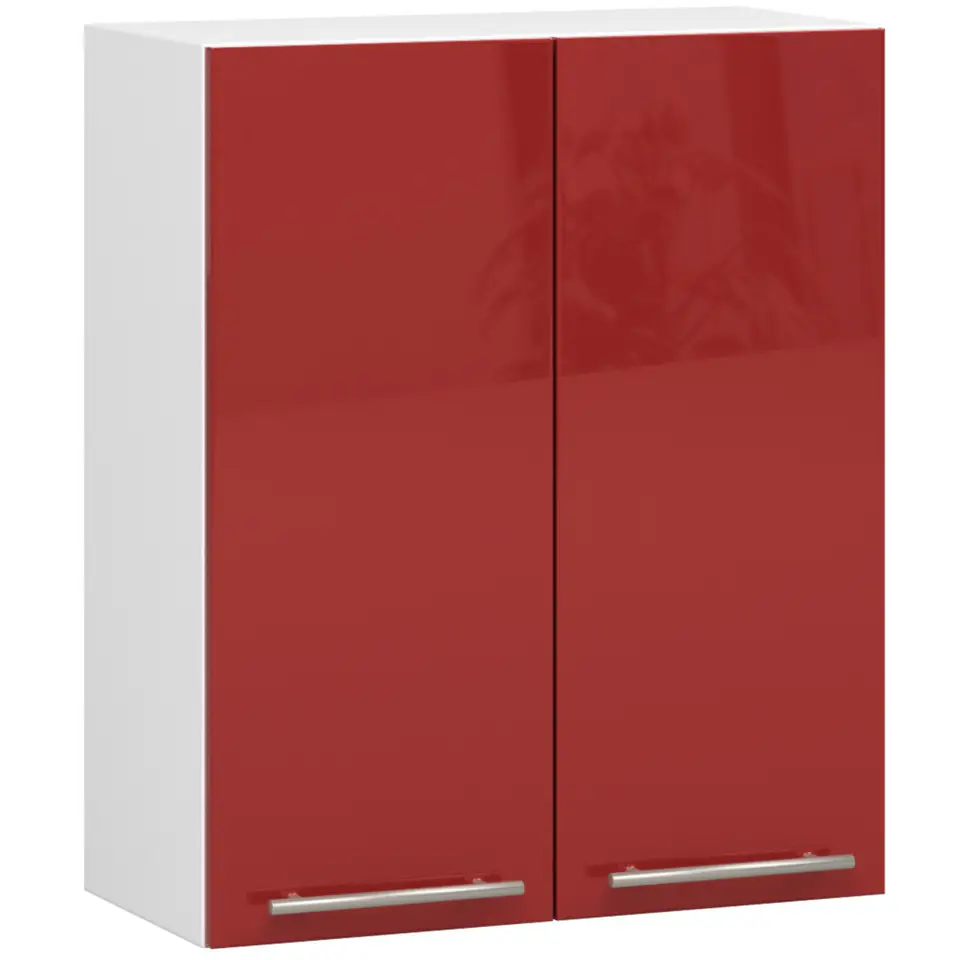 WISZĄCA SZAFKA KUCHENNA OLIWIA W 60cm BIAŁA-CZERWONY POŁYSK H720 w sklepie Wasserman.eu