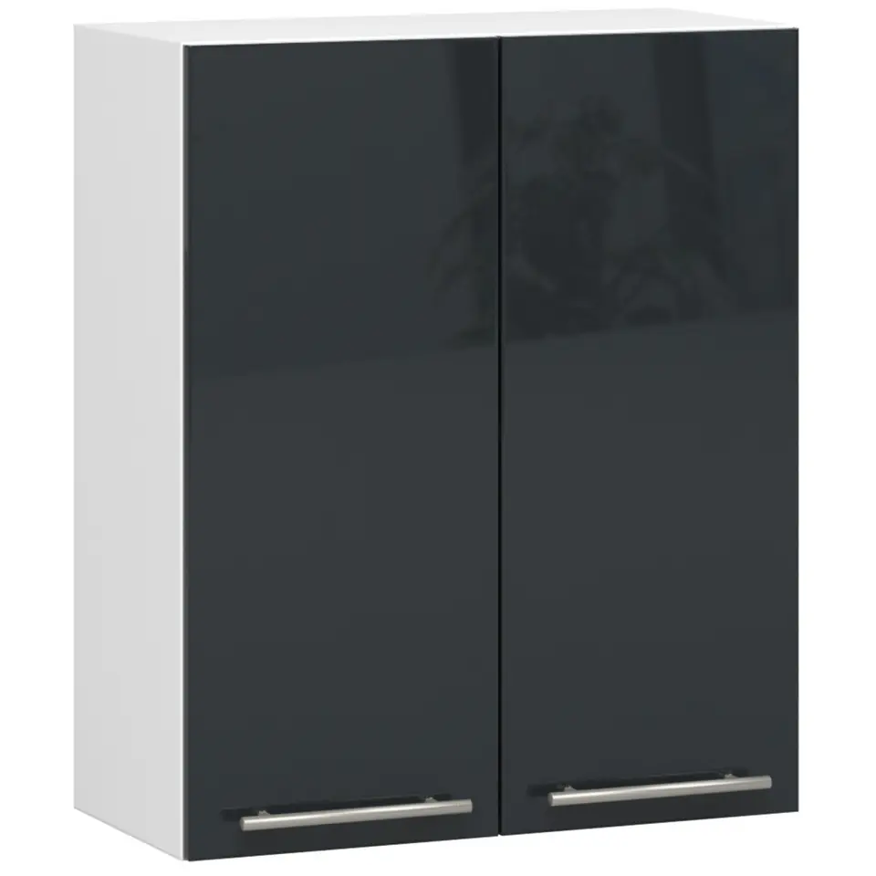 WISZĄCA SZAFKA KUCHENNA OLIWIA W 60cm BIAŁA-GRAFIT POŁYSK H720 w sklepie Wasserman.eu