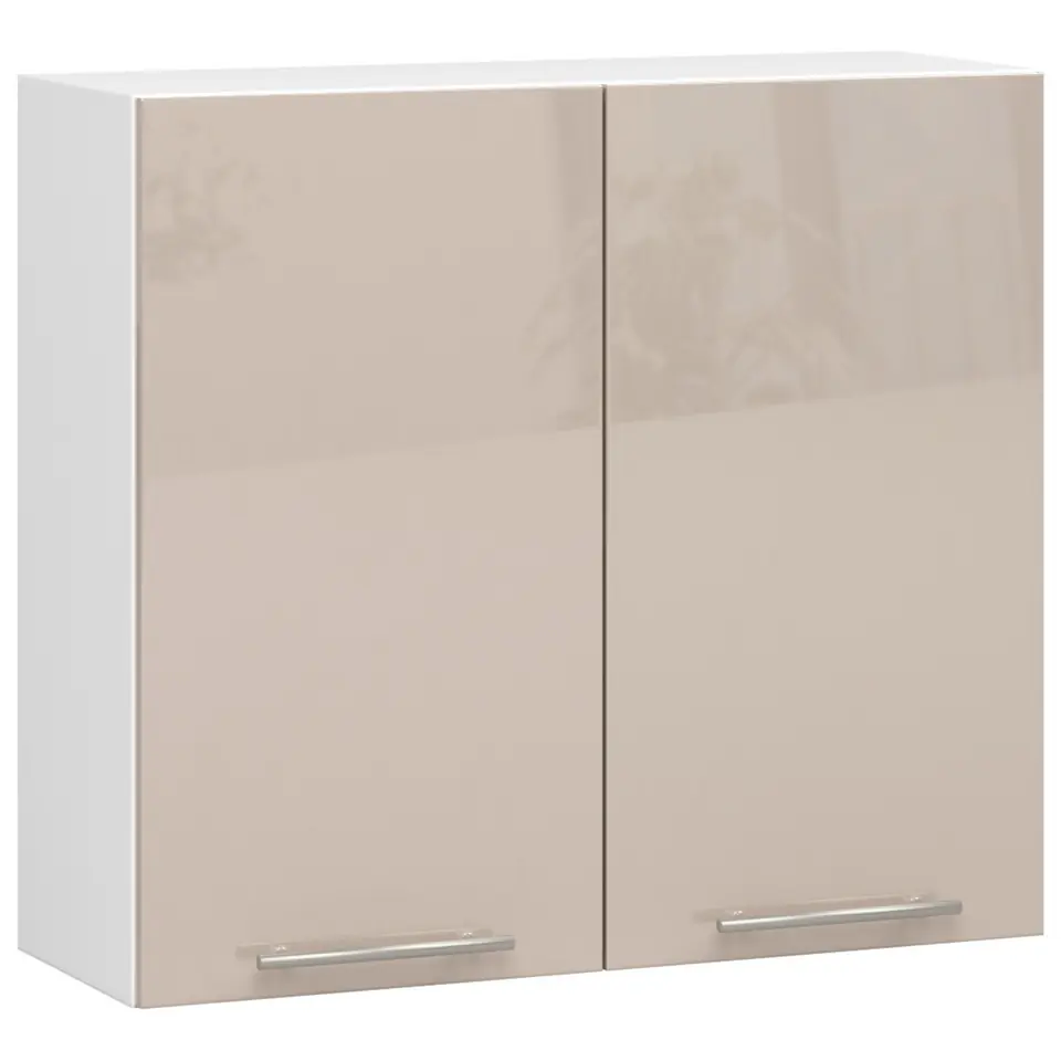 WISZĄCA SZAFKA KUCHENNA OLIWIA W 80cm BIAŁA-CAPPUCCINO POŁYSK H720 w sklepie Wasserman.eu