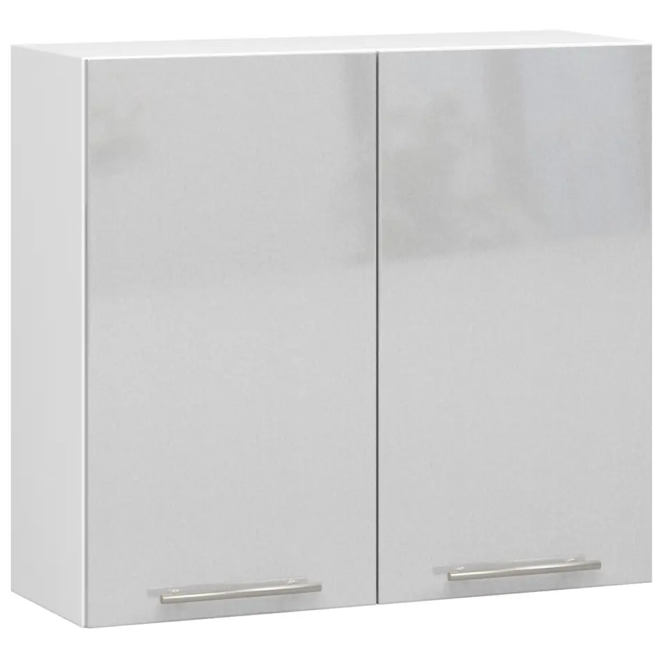 WISZĄCA SZAFKA KUCHENNA OLIWIA W 80cm BIAŁA-METALIK POŁYSK H720 w sklepie Wasserman.eu