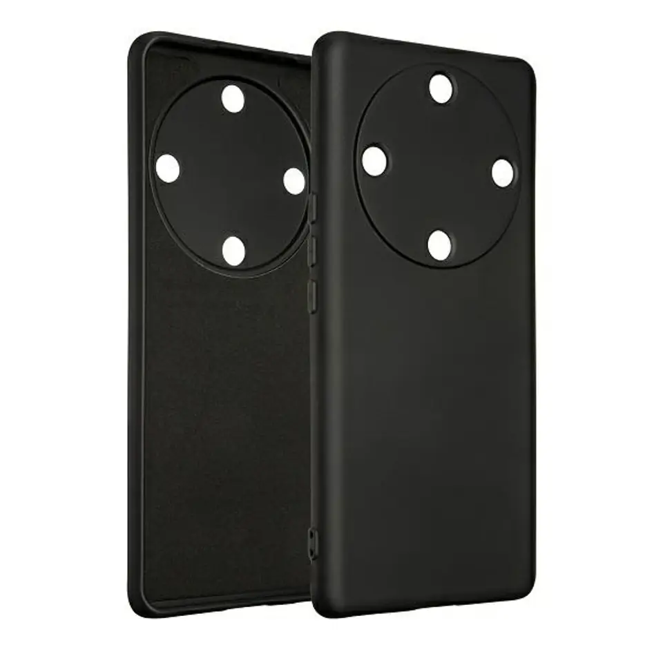 ⁨Beline Etui Silicone Honor Magic5 Liteczarny/black⁩ w sklepie Wasserman.eu