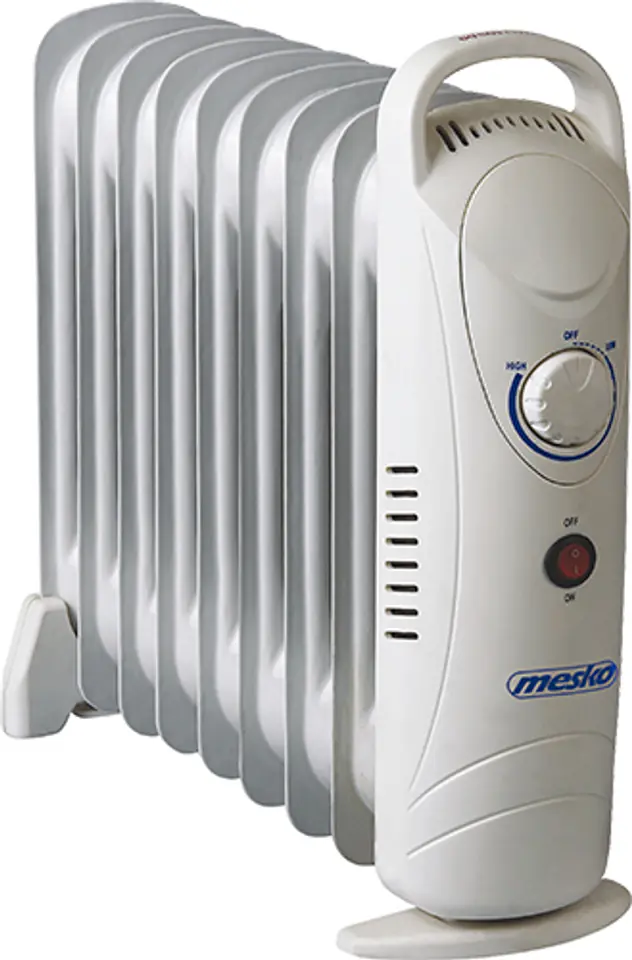 ⁨Mesko Home MS7805 Indoor White 1000 W Oil electric space heater⁩ at Wasserman.eu