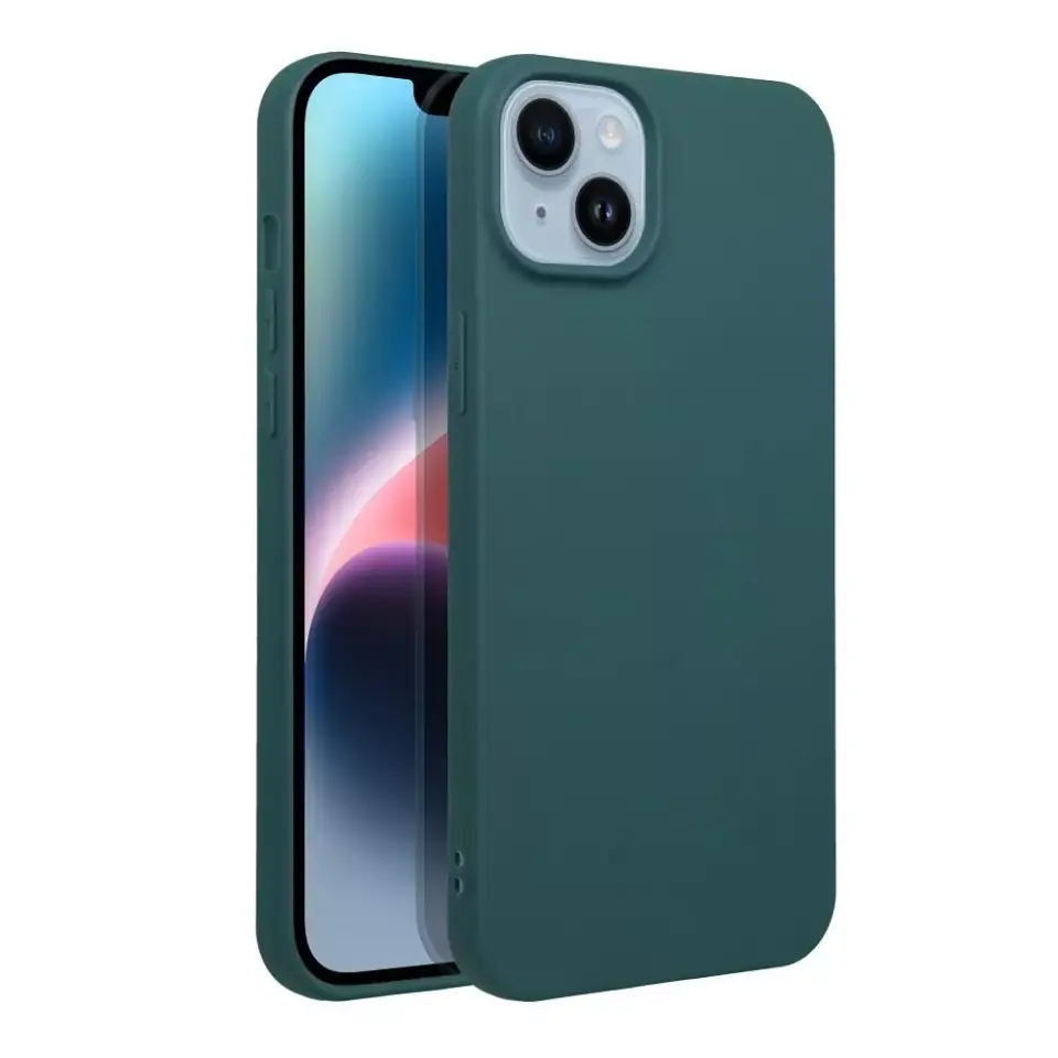 ⁨Etui obudowa ochronna Futerał MATT do iPhone 15 Pro ciemnozielony⁩ w sklepie Wasserman.eu