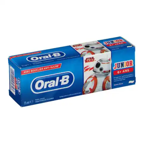 ⁨Oral-B Junior 6+ Mild Mint Pasta do Zębów 75 ml⁩ w sklepie Wasserman.eu