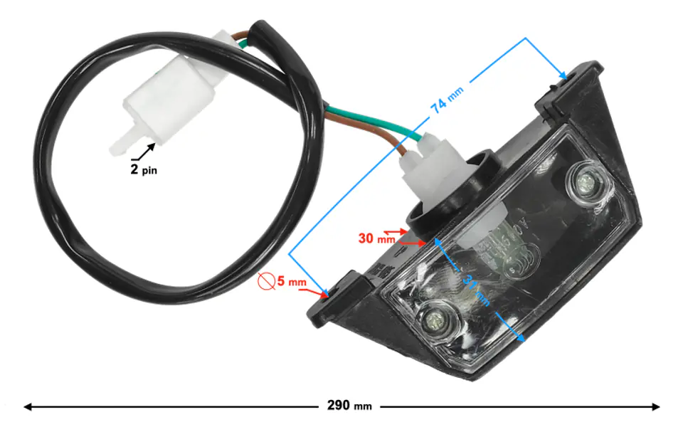 ⁨Lampa tablicy rejestracyjnej Scalpel⁩ w sklepie Wasserman.eu