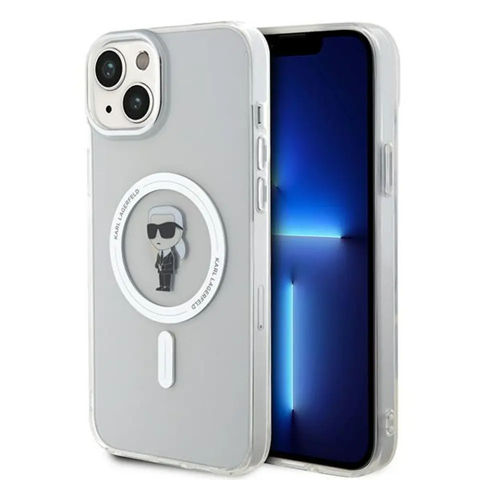 Karl Lagerfeld KLHMP15MHFCKNOT iPhone 15 Plus / 14 Plus 6.7" transparent hardcase IML Ikonik MagSafe w sklepie Wasserman.eu