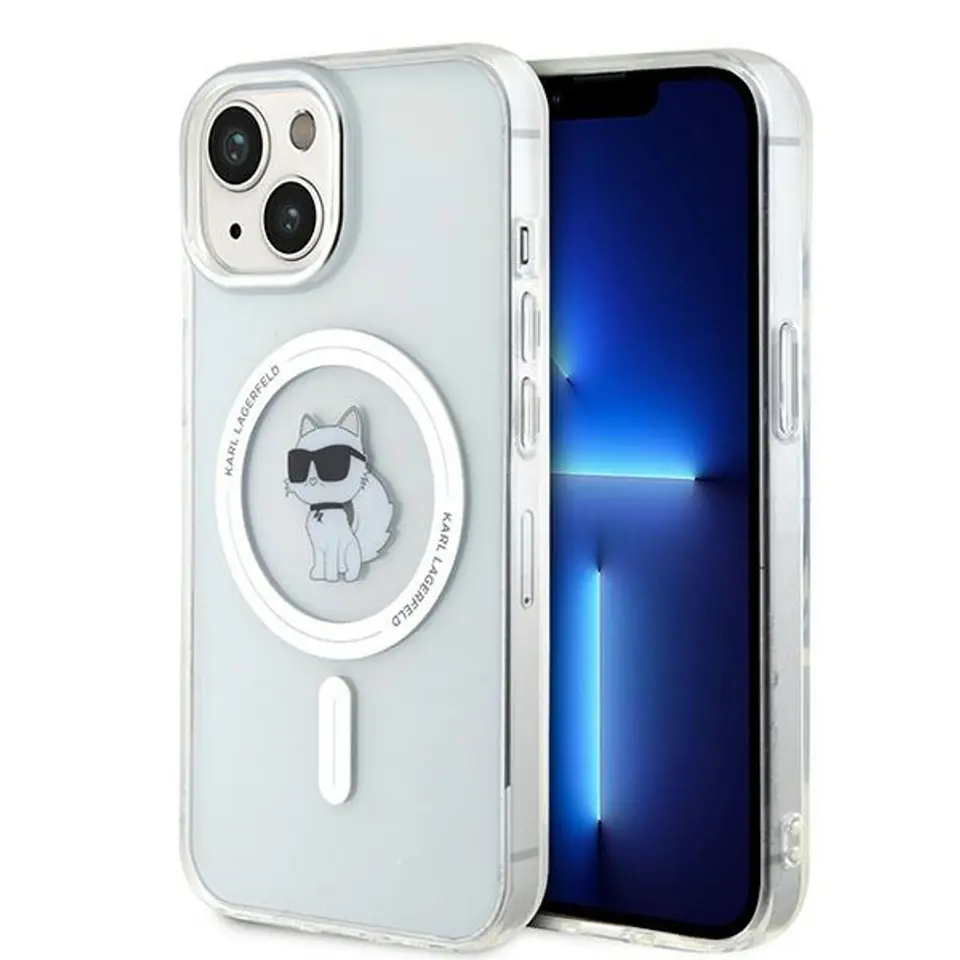 ⁨Karl Lagerfeld KLHMP15SHFCCNOT iPhone 15 6.1" transparent hardcase IML Choupette MagSafe⁩ w sklepie Wasserman.eu