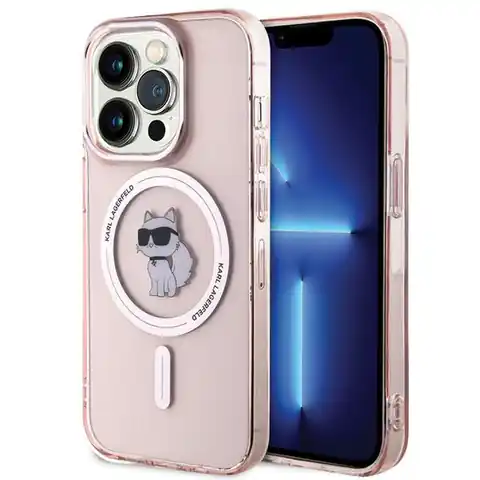 ⁨Karl Lagerfeld KLHMP15XHFCCNOP iPhone 15 Pro Max 6.7" różowy/pink hardcase IML Choupette MagSafe⁩ w sklepie Wasserman.eu