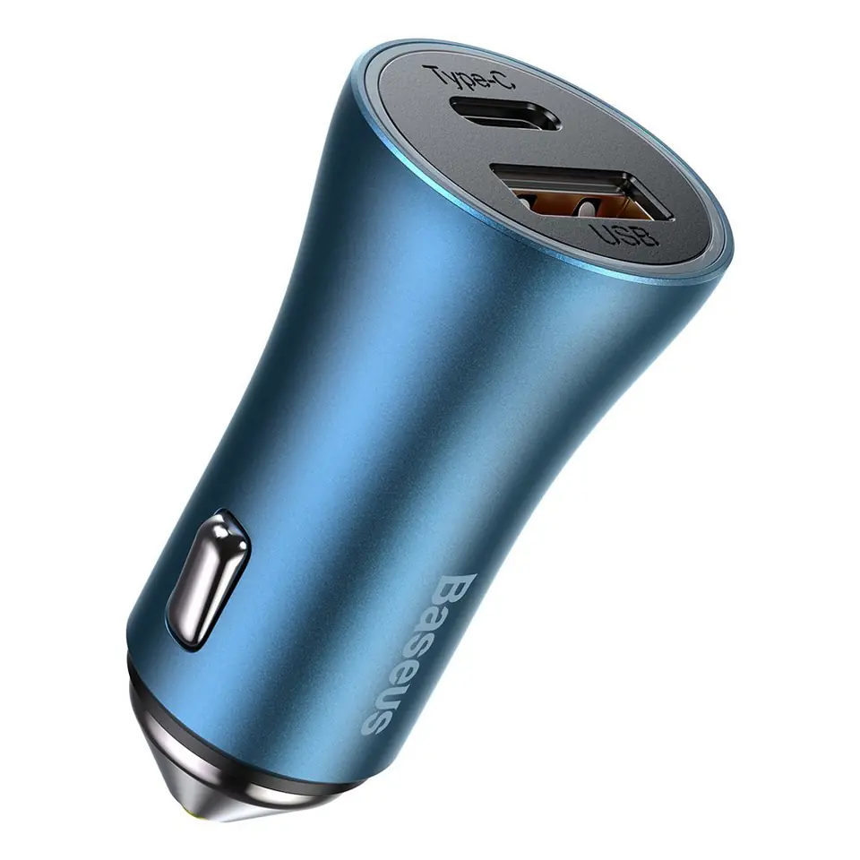 ⁨Car charger baseus golden contactor pro, usb + usb-c, qc4.0+, pd, scp, 40w⁩ at Wasserman.eu