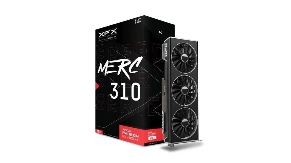 ⁨Karta graficzna XFX Radeon RX 7900XT SPEEDSTER MERC310 Gaming 20GB HDMI 3 FAN⁩ w sklepie Wasserman.eu