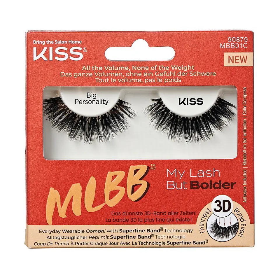 ⁨KISS My Lash But Bolder Sztuczne Rzęsy 3D - Big Personality 1op⁩ w sklepie Wasserman.eu