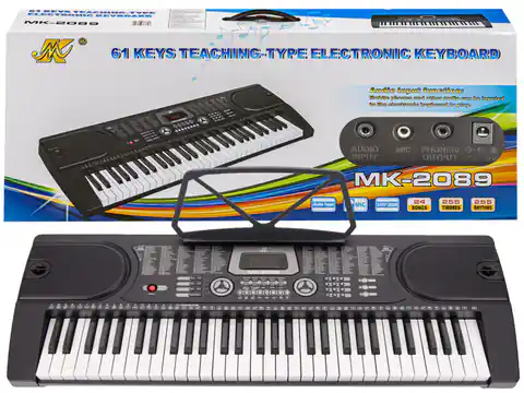 ⁨Keyboard Organy 61 Klawiszy Zasilacz MK-2089⁩ w sklepie Wasserman.eu