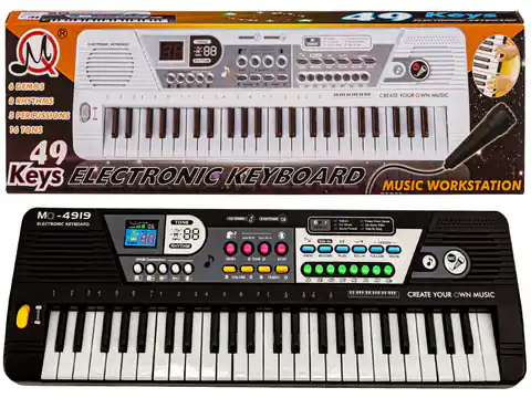 ⁨Keyboard MQ-4919 Organki, 49 Klawiszy, Mikrofon⁩ w sklepie Wasserman.eu