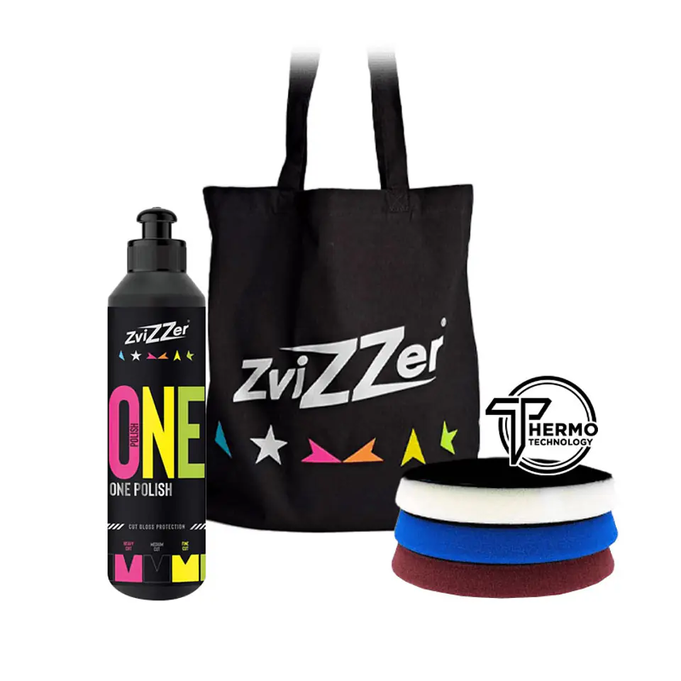 ⁨ZviZZer One Step - One Polish Set - zestaw do jednoetapowej korekty lakieru⁩ w sklepie Wasserman.eu