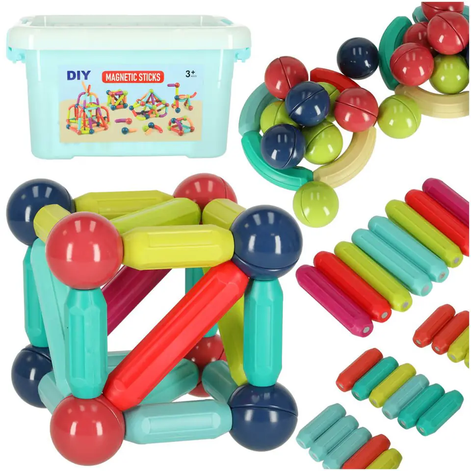 ⁨Magnetic blocks for toddlers 50 pieces⁩ at Wasserman.eu