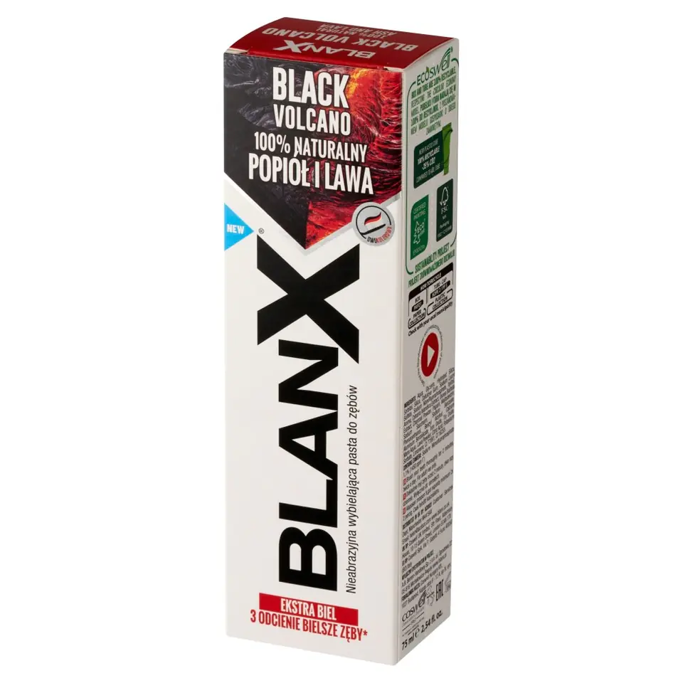 ⁨BLANX Pasta do zębów wybielająca - Black Volcano 75ml⁩ w sklepie Wasserman.eu