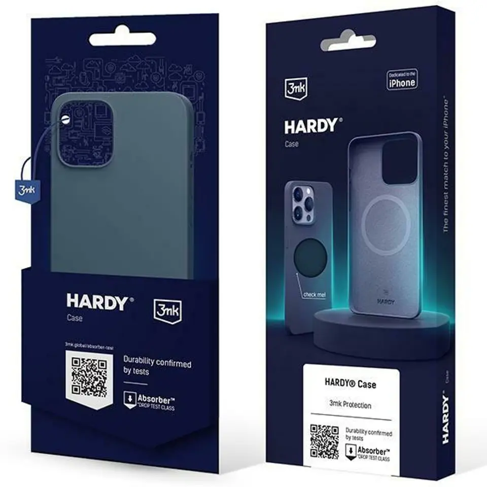 ⁨3MK Hardy Case iPhone 15 Pro Max 6.7" niebieski/royal blue MagSafe⁩ w sklepie Wasserman.eu