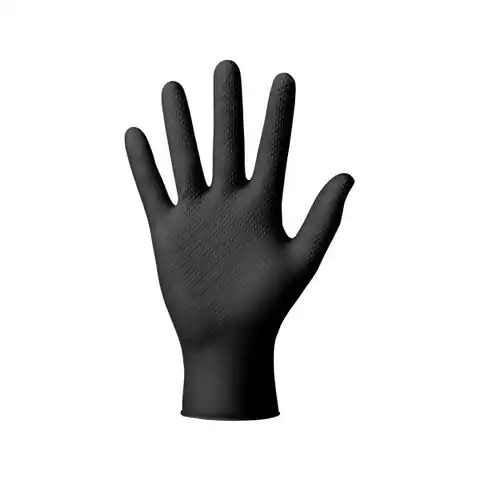 ⁨Hand Armor Diamond M - rękawice jednorazowe nitrylowe czarne⁩ w sklepie Wasserman.eu