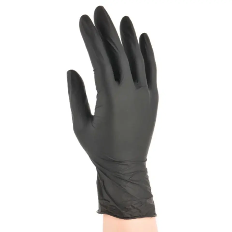 ⁨HJR Nitrylove Onyks M - rękawice jednorazowe nitrylowe czarne⁩ w sklepie Wasserman.eu