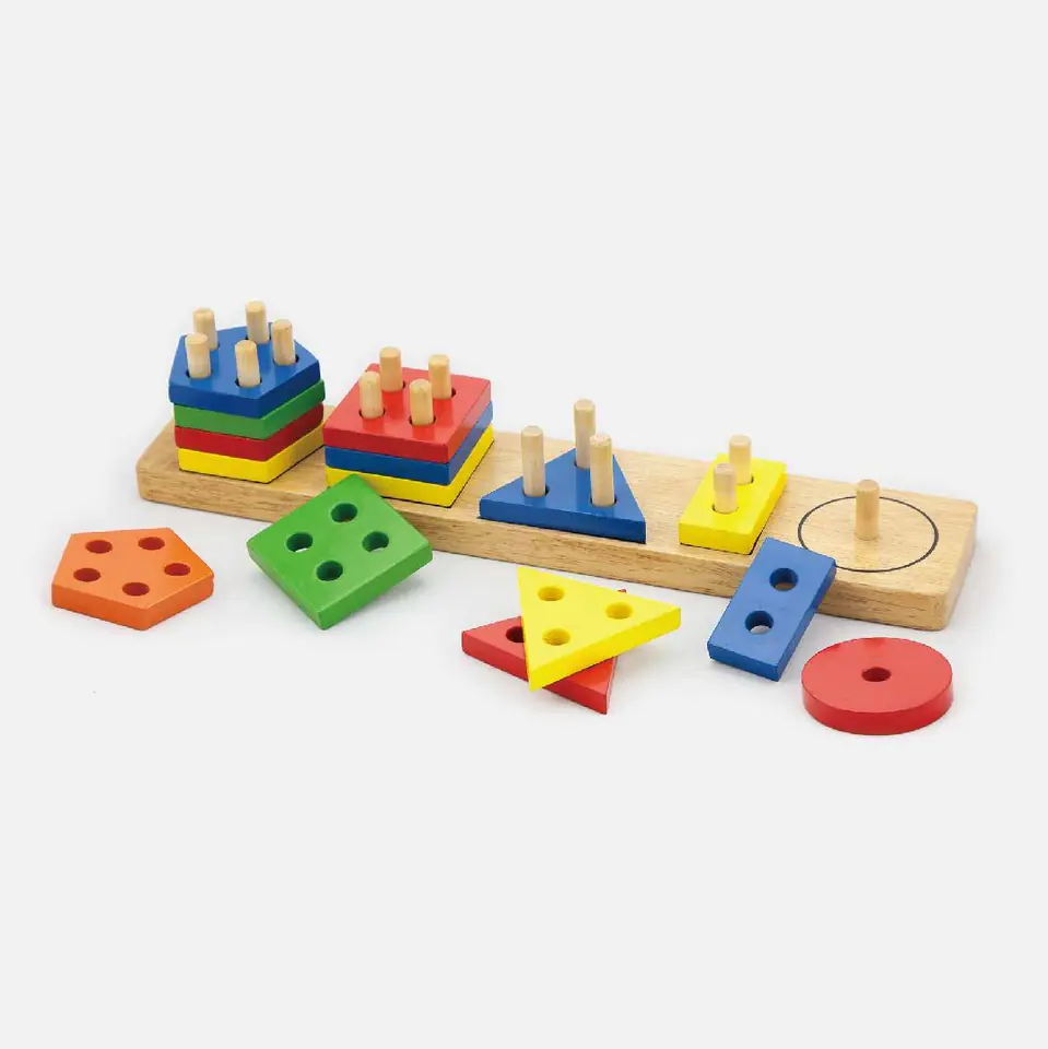 Viga 58558 Klocki z sorterem kształtów - figury geometryczne w sklepie Wasserman.eu