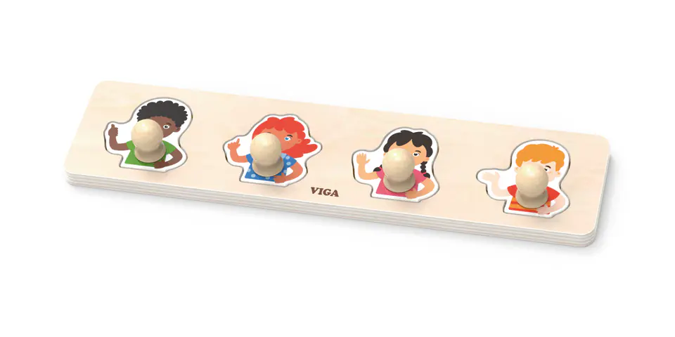 Viga 44536 Pierwsze puzzle z uchwytami - kolory skóry w sklepie Wasserman.eu