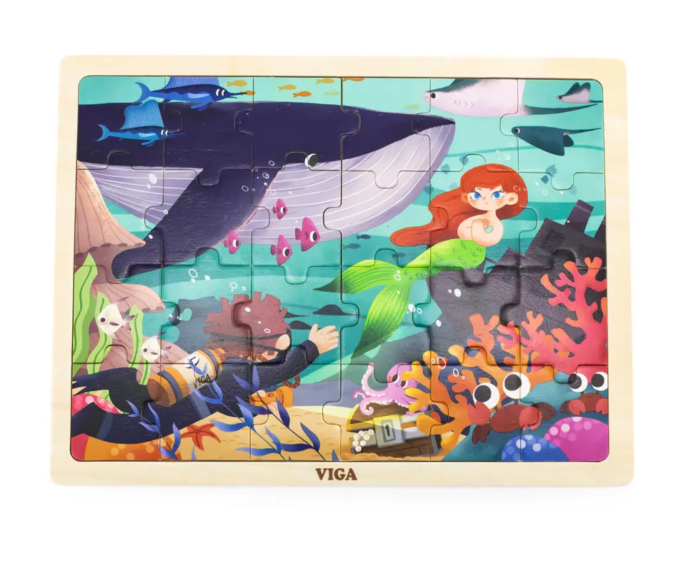 Viga 44645 Puzzle na podkładce 24 elementy - morze w sklepie Wasserman.eu