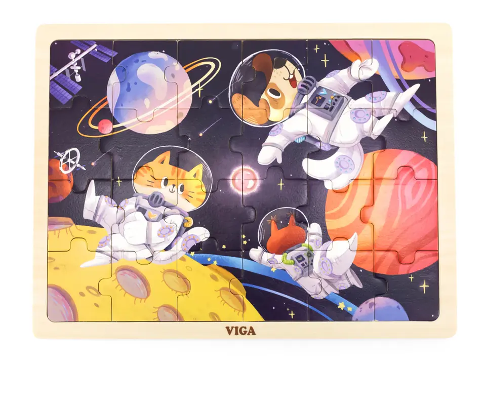 Viga 44646 Puzzle na podkładce 24 elementy - kosmos w sklepie Wasserman.eu