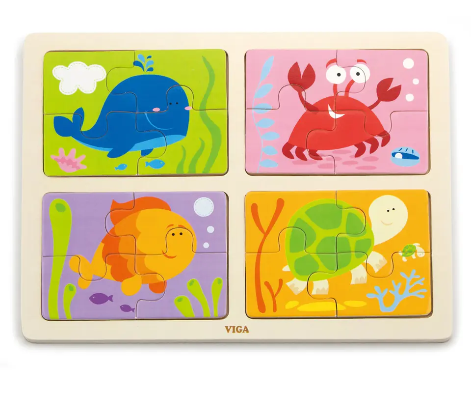 Viga 50190 Puzzle na podkładce 4w1 - morze w sklepie Wasserman.eu