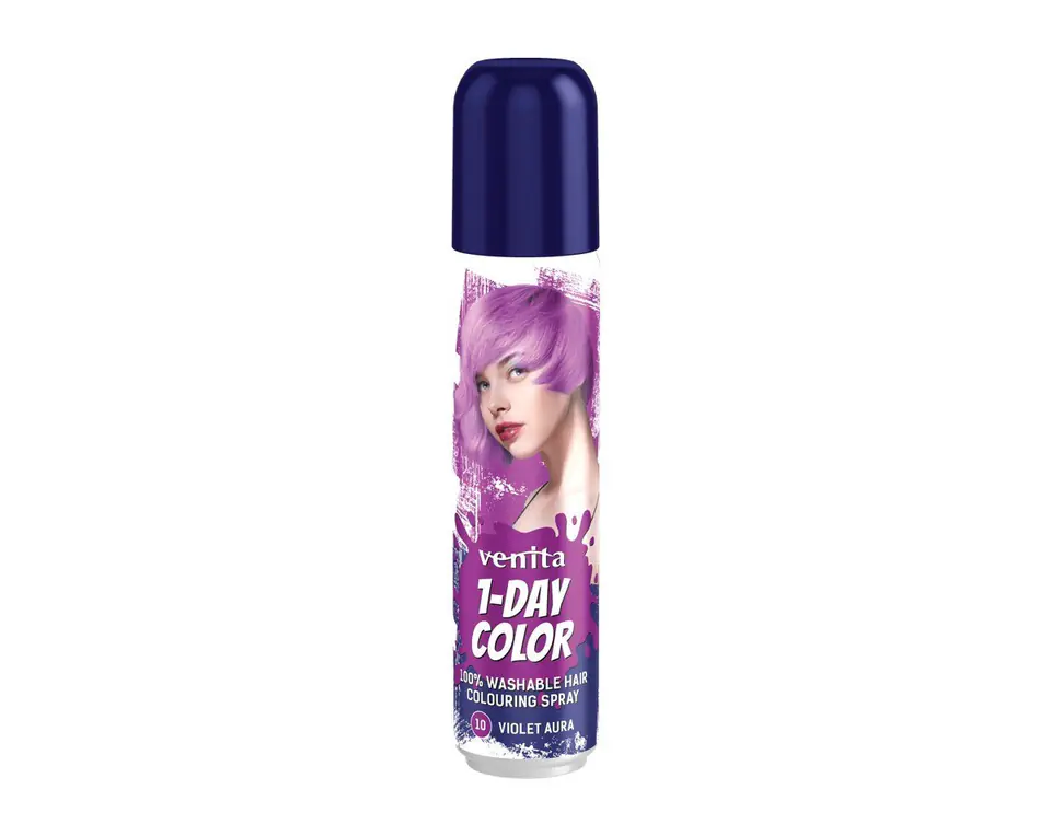 ⁨VENITA 1- Day Color Spray koloryzujący do włosów - nr 10 Violet Aura (fioletowy) 50ml⁩ w sklepie Wasserman.eu