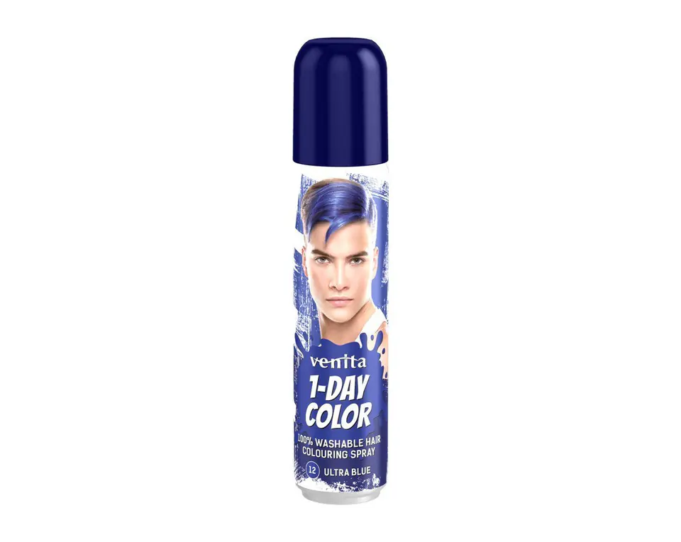 ⁨Venita 1-Day Color Coloring Hair Spray Sapphire Blue 50ml⁩ at Wasserman.eu