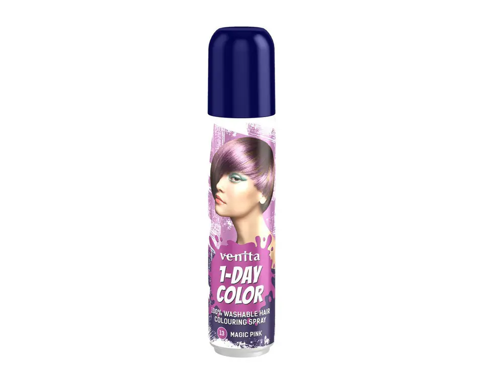 ⁨VENITA 1- Day Color Spray koloryzujący do włosów - nr 13 Magic Pink (różowy) 50ml⁩ w sklepie Wasserman.eu