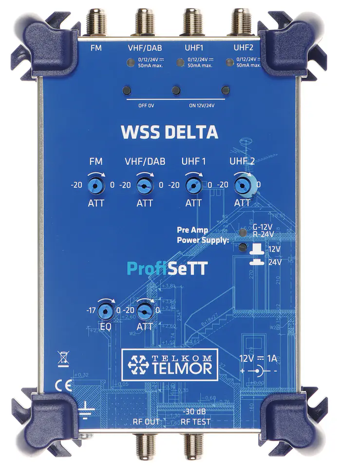 ⁨WZMACNIACZ WIELOZAKRESOWY WSS-DELTA ProfiSETT TELMOR⁩ w sklepie Wasserman.eu