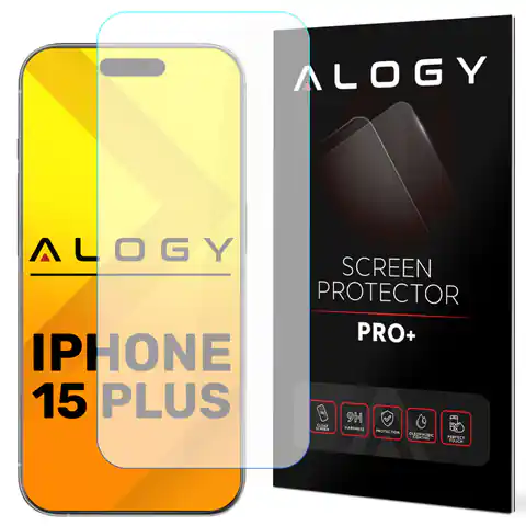 ⁨Szkło hartowane 9H do iPhone 15 Plus / 15 Pro Max na ekran Alogy Screen Protector PRO+⁩ w sklepie Wasserman.eu