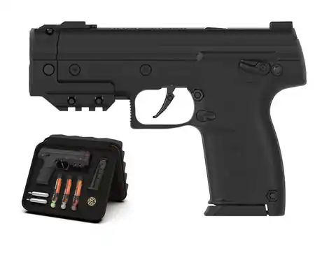 ⁨Pistolet na kule gumowe i pieprzowe BYRNA SD XL BLACK k.68 CO2-12g zestaw (SX68300-BLK-XL)⁩ w sklepie Wasserman.eu
