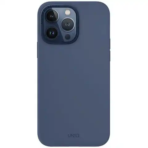 ⁨UNIQ etui Lino Hue iPhone 15 Pro Max 6.7" Magclick Charging granatowy/navy blue⁩ w sklepie Wasserman.eu