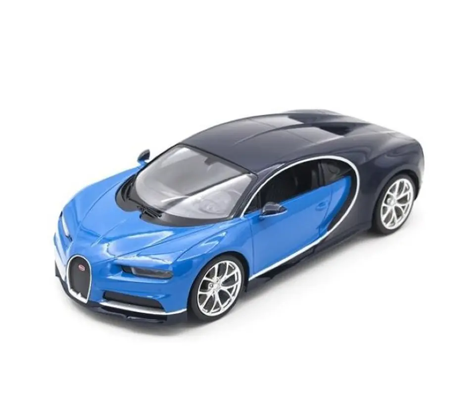 ⁨Bugatti Chiron niebieski RASTAR model 1:14 Zdalnie sterowane auto + Światła LED + Pilot 2,4 GHz⁩ w sklepie Wasserman.eu