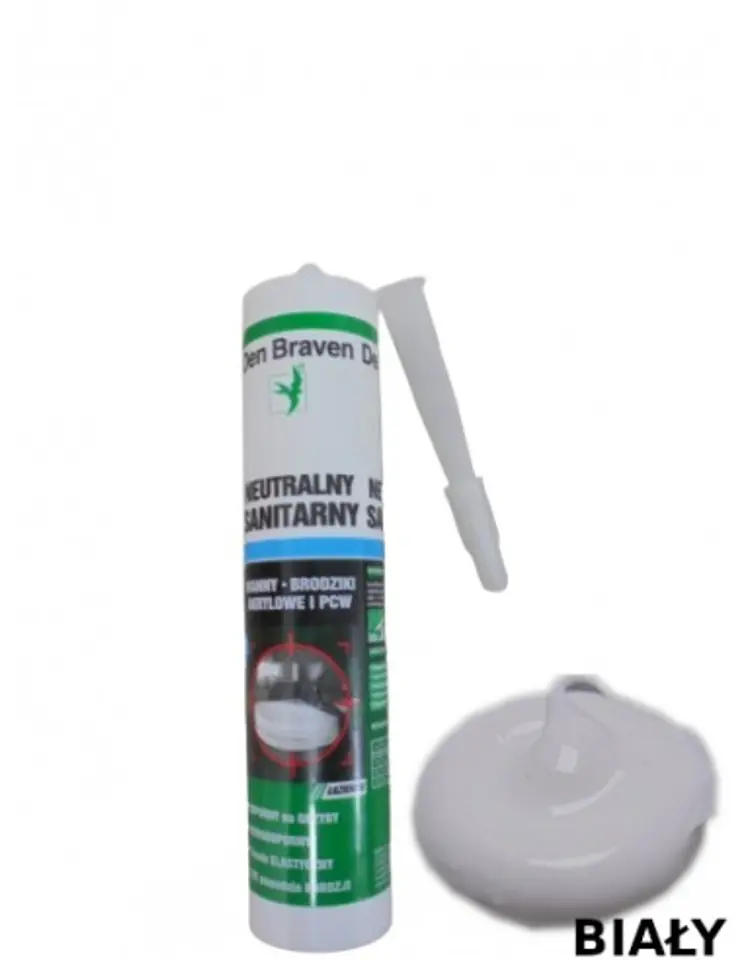 ⁨SILIKON NEUTRALNY SANITARNY SILIKON-NAF BIAŁY 280ML⁩ w sklepie Wasserman.eu