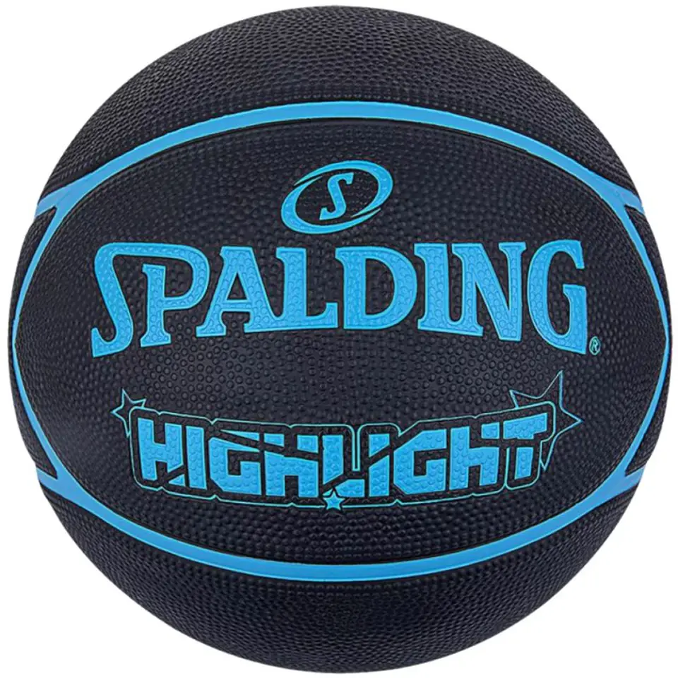 ⁨Piłka do koszykówki Spalding Highlight Ball (kolor Czarny, rozmiar 7)⁩ w sklepie Wasserman.eu